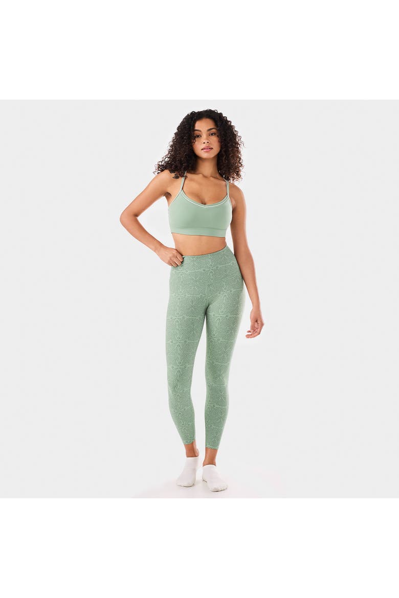 High Waisted 7/8 Legging, Alternate, color, SAGE BATIK