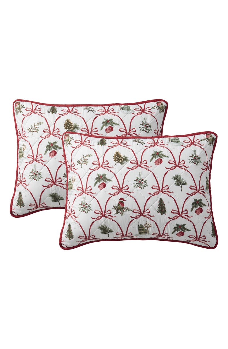 VCNY HOME Christmas Bow Quilt Set, Alternate, color, Christmas