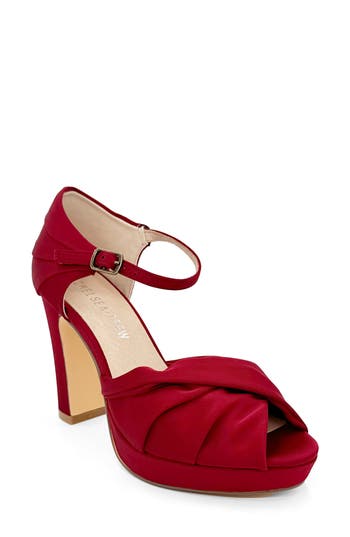 Chelsea Crew Gloria Platform Peep Toe Pump
