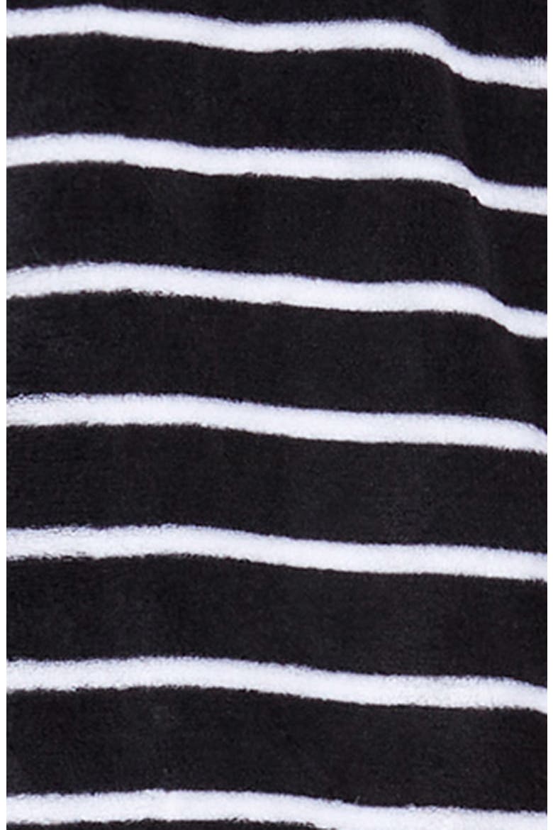 Kids' One-Piece Pajamas, Alternate, color, BLACK- WHITE STRIPE PENGUIN