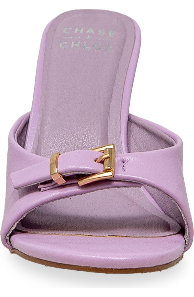 CHASE AND CHLOE Iridessa Buckle Slide Sandal, Alternate, color, Light Purple