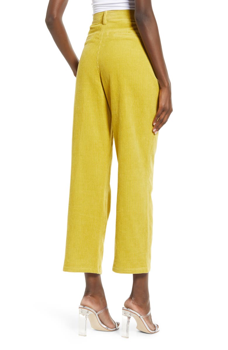 J.O.A. High Waist Cotton Corduroy Trousers, Alternate, color, 