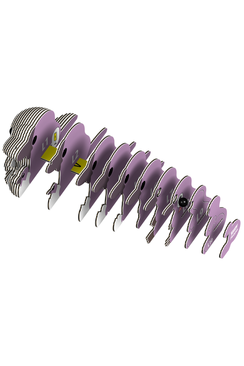 Platypus 3D Puzzle, Alternate, color, No Color
