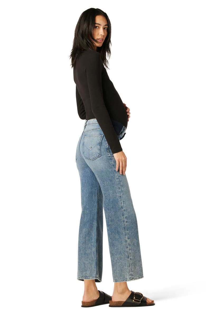 Hudson Jeans Rosie High Waist Wide Leg Maternity Jeans, Alternate, color, 