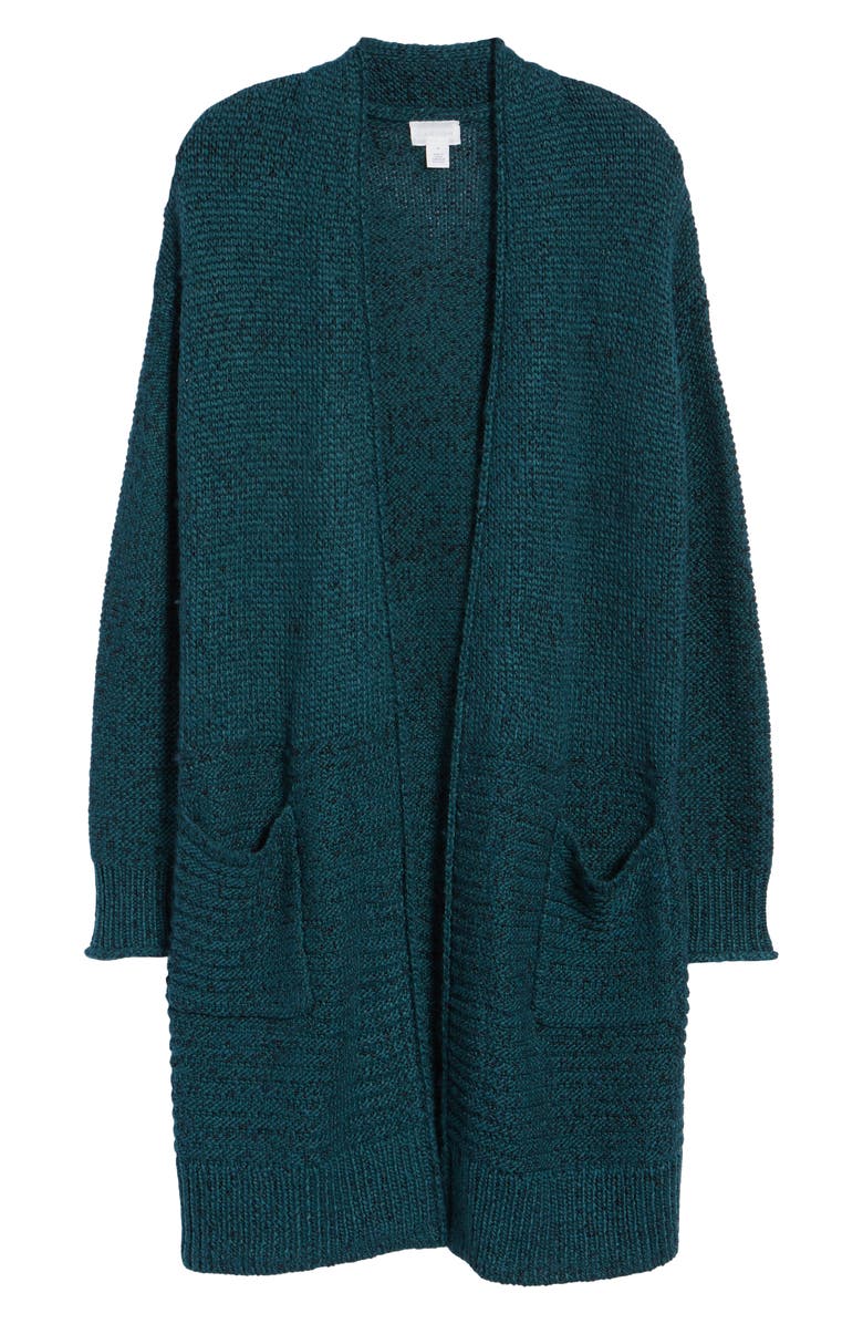 Caslon<sup>®</sup> Mixed Stitch Long Cardigan, Alternate, color, 