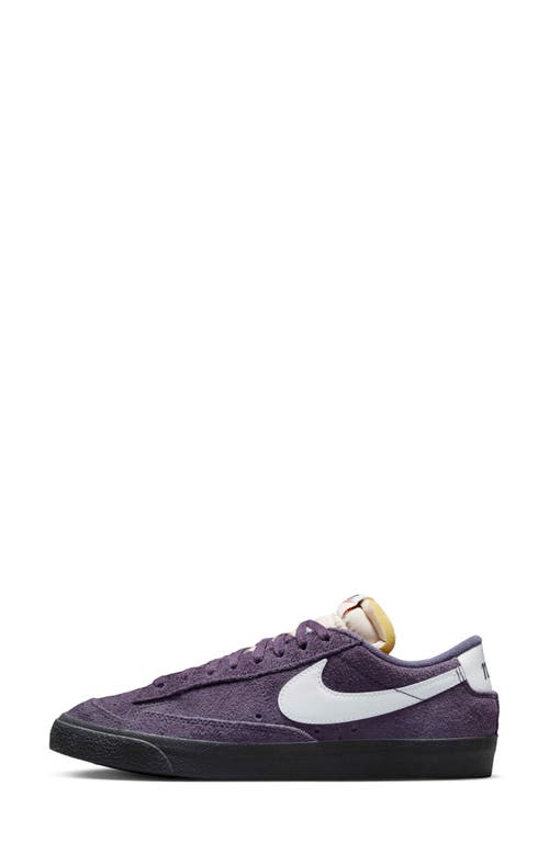 Nike Blazer Low '77 Sneaker In Dark Raisin/off Noir/white