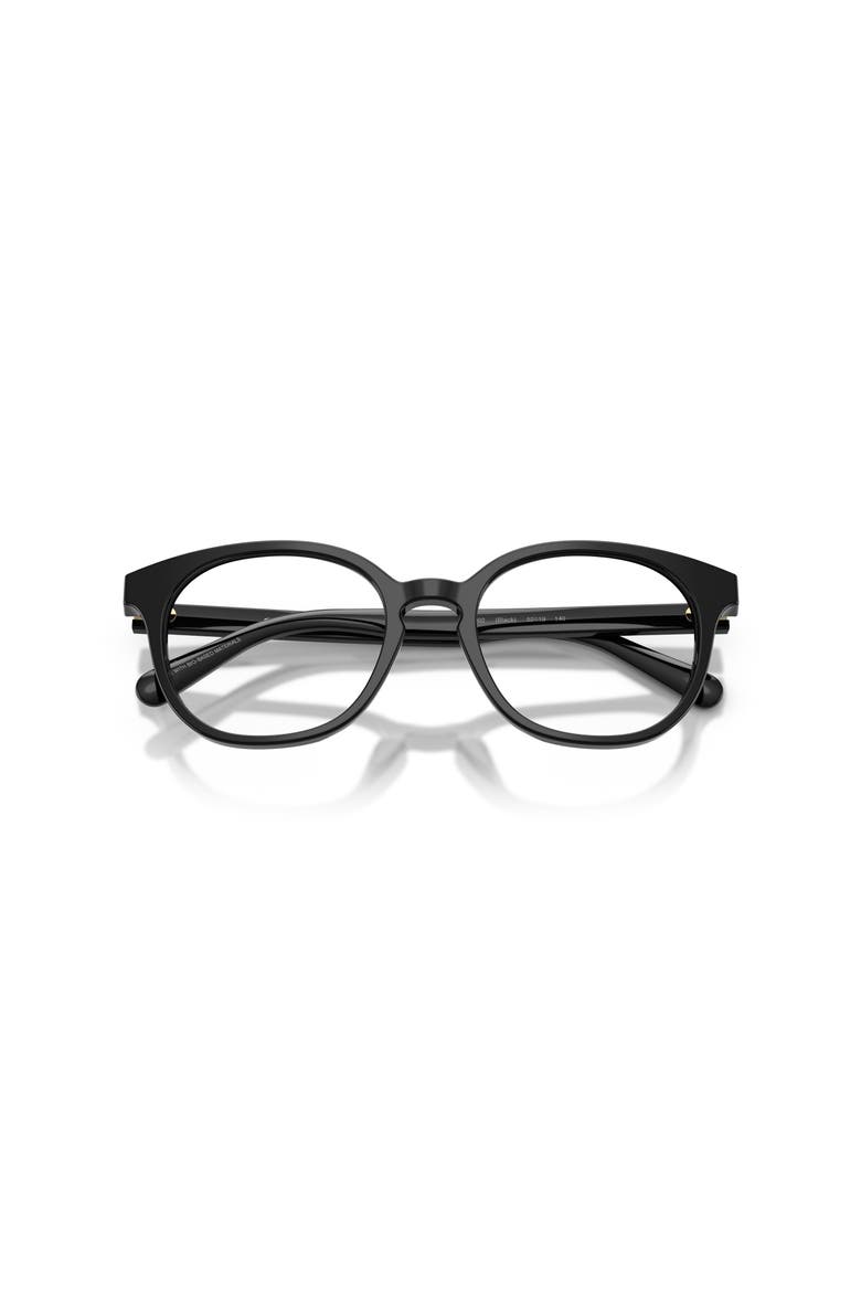 52mm Round optical glasses, Alternate, color, Black