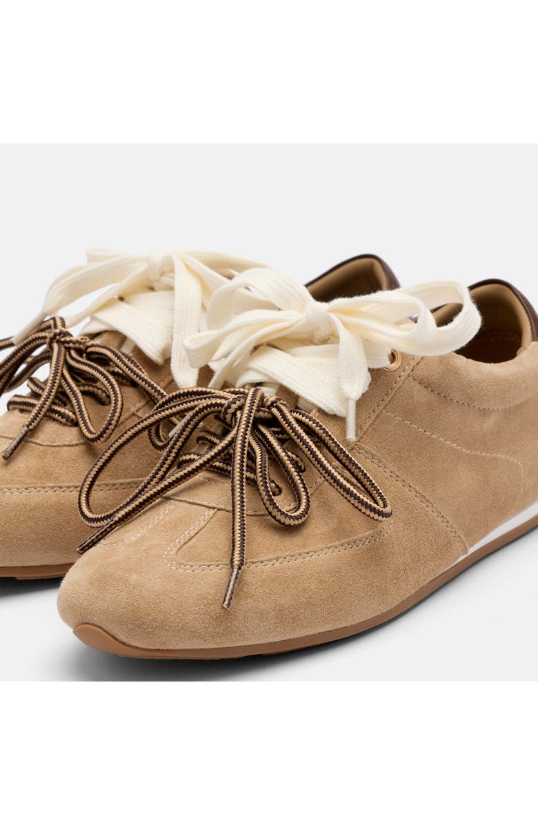 MARC NOLAN Colette Tan Suede Sneakers, Alternate, color, Brown
