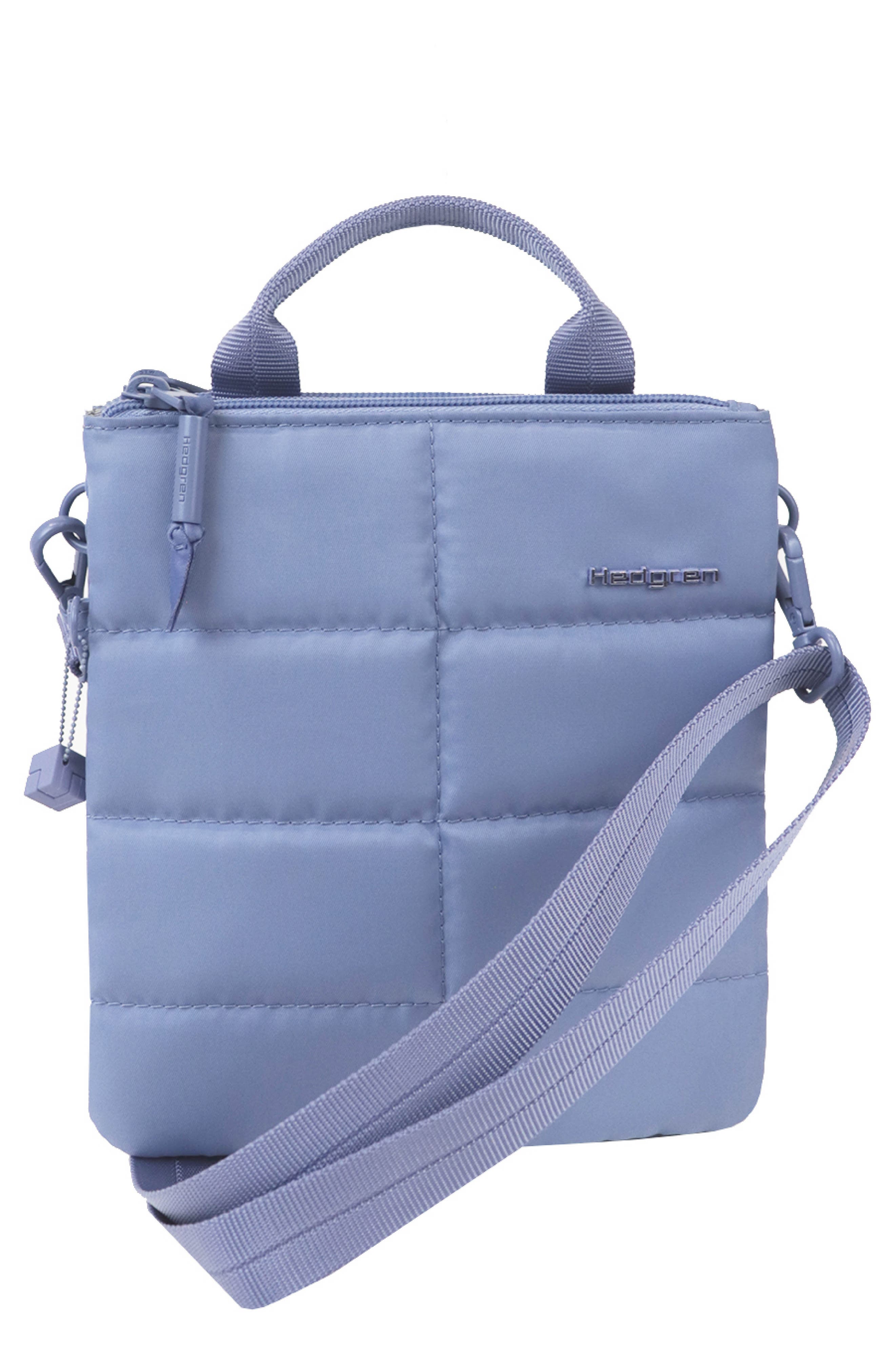 Hedgren Bethel Quilted Water Repellent Crossbody Bag in Morning Sky Blue 
