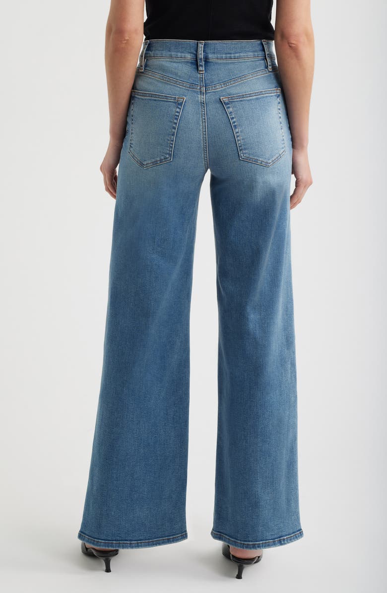 FRAME Le Slim Palazzo High Waist Wide Leg Jeans, Alternate, color, Gossamer