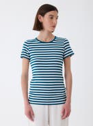 Majestic Filatures Soft Touch Striped Short Sleeve T-Shirt