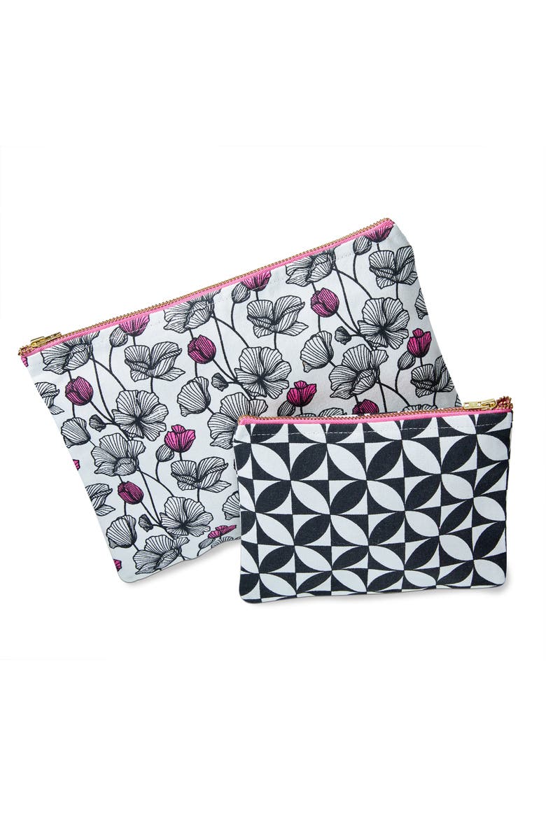 tag Own Your Magic Pouch S/2 Fuchsia Cotton Everyday, Main, color, Fuchsia