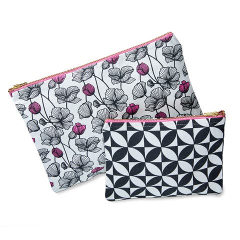 Own Your Magic Pouch S/2 Fuchsia Cotton Everyday