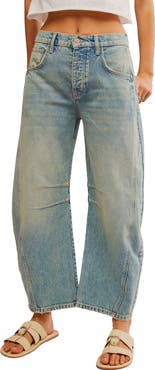 Free People Good Luck Mid Rise Barrel Jeans