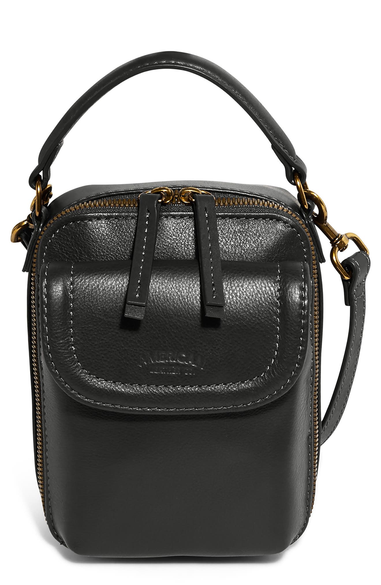 AMERICAN LEATHER CO. Tribeca Leather Crossbody Bag