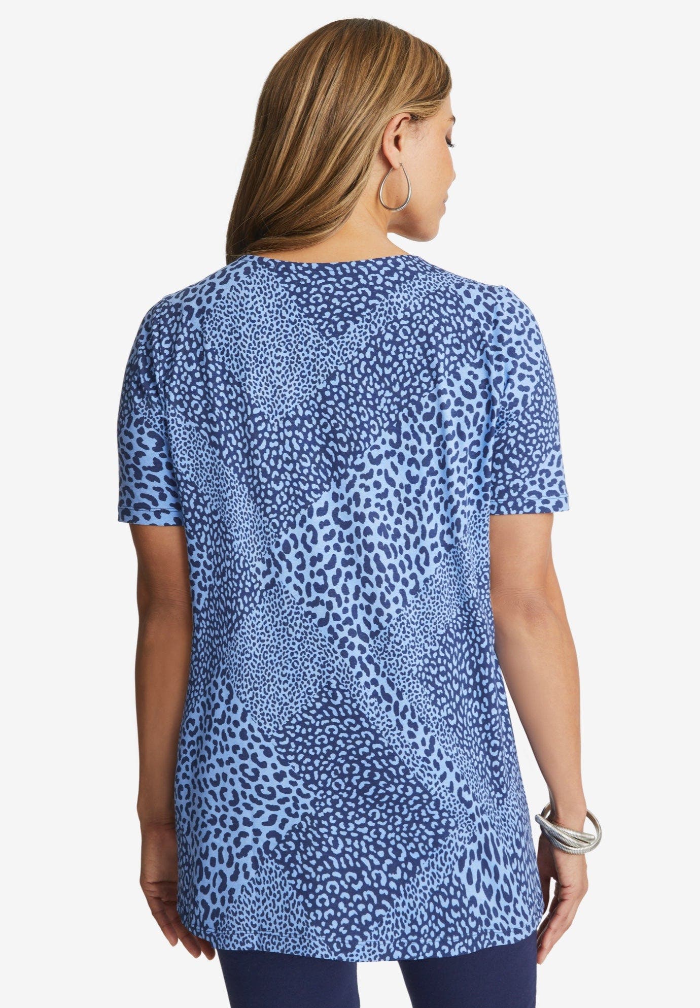 Stretch Cotton Square Neck Tunic - image 2