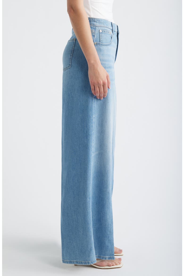 SPANXsupersmooth™ Authentic 360 Lightweight High Waist Super Wide Leg Jeans, Alternate, color, SEASIDE BLUE