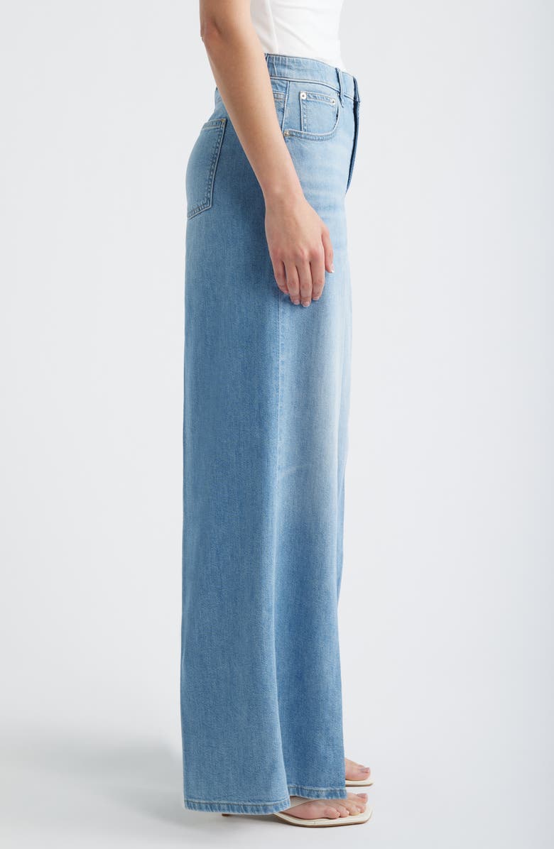 SPANX<sup>®</sup> SPANXsupersmooth<sup>™</sup> Authentic 360 Lightweight High Waist Super Wide Leg Jeans, Alternate, color, Seaside Blue