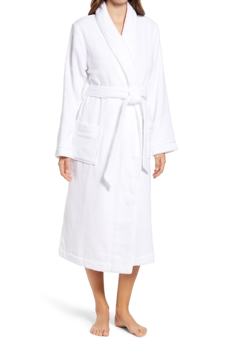 Hydro Cotton Terry Robe, Main, color, WHITE