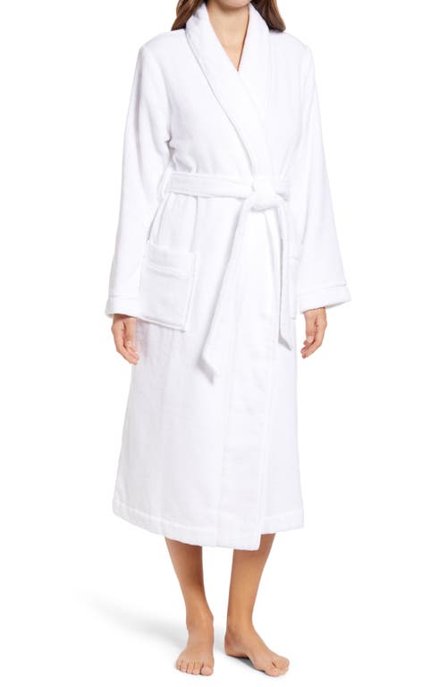 Nordstrom Hydro Cotton Terry Robe in White at Nordstrom, Size Medium