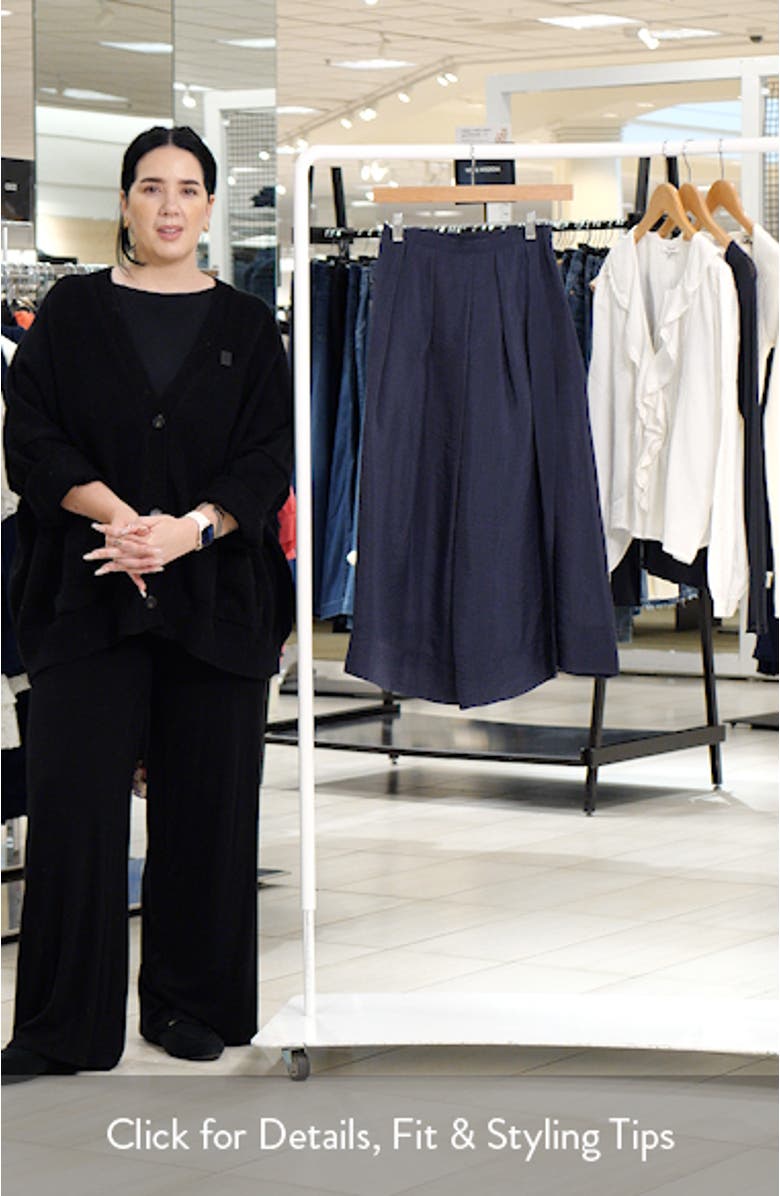 Techno Crepe Midi Skirt, sales video thumbnail