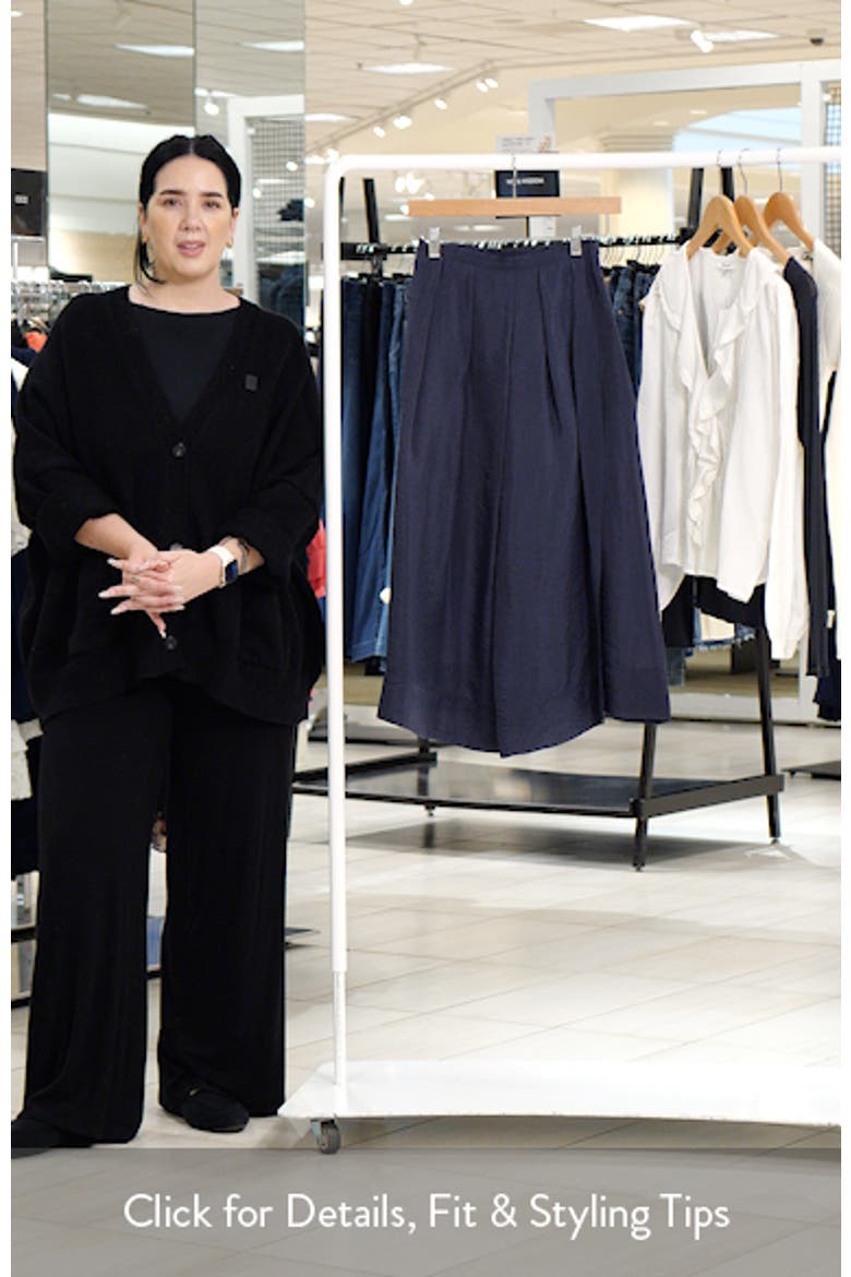 Techno Crepe Midi Skirt video