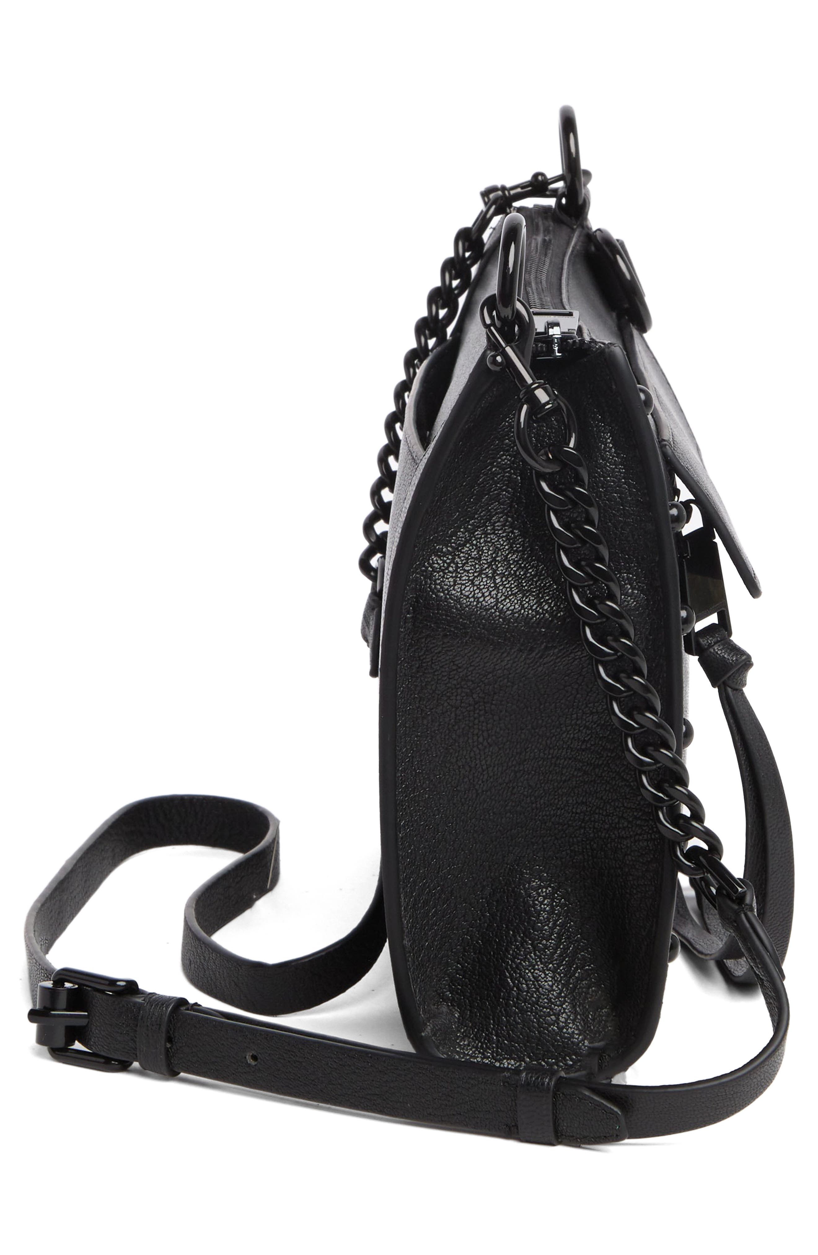 Rebecca Minkoff MAB Studded Leather Crossbody Bag, Alternate, color, 