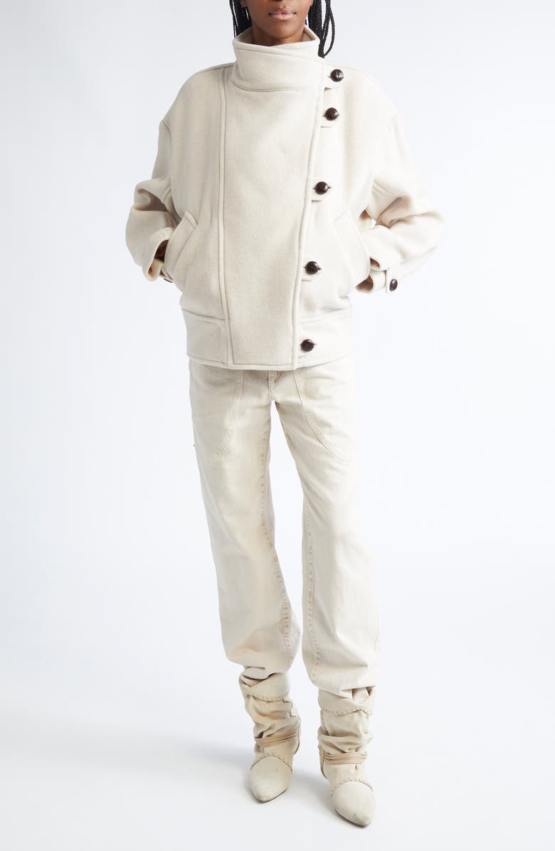 Isabel Marant Hanis Wool Blend Jacket, Alternate, color, 