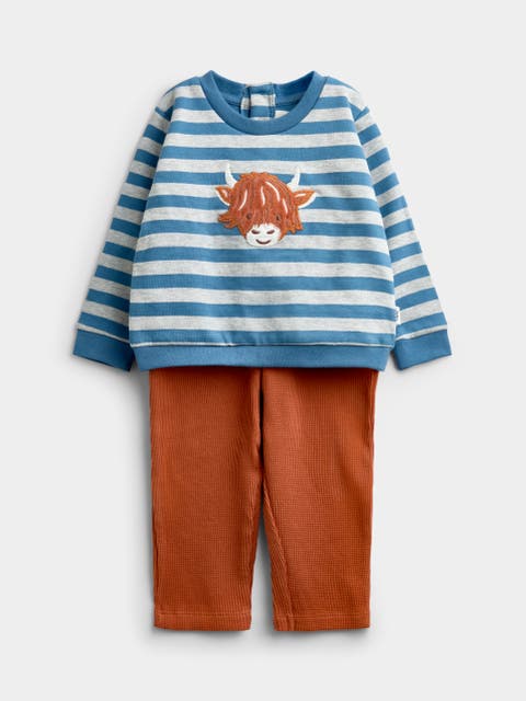 Kids' Highland Cow Sweatshirt & Trouser Set (baby)