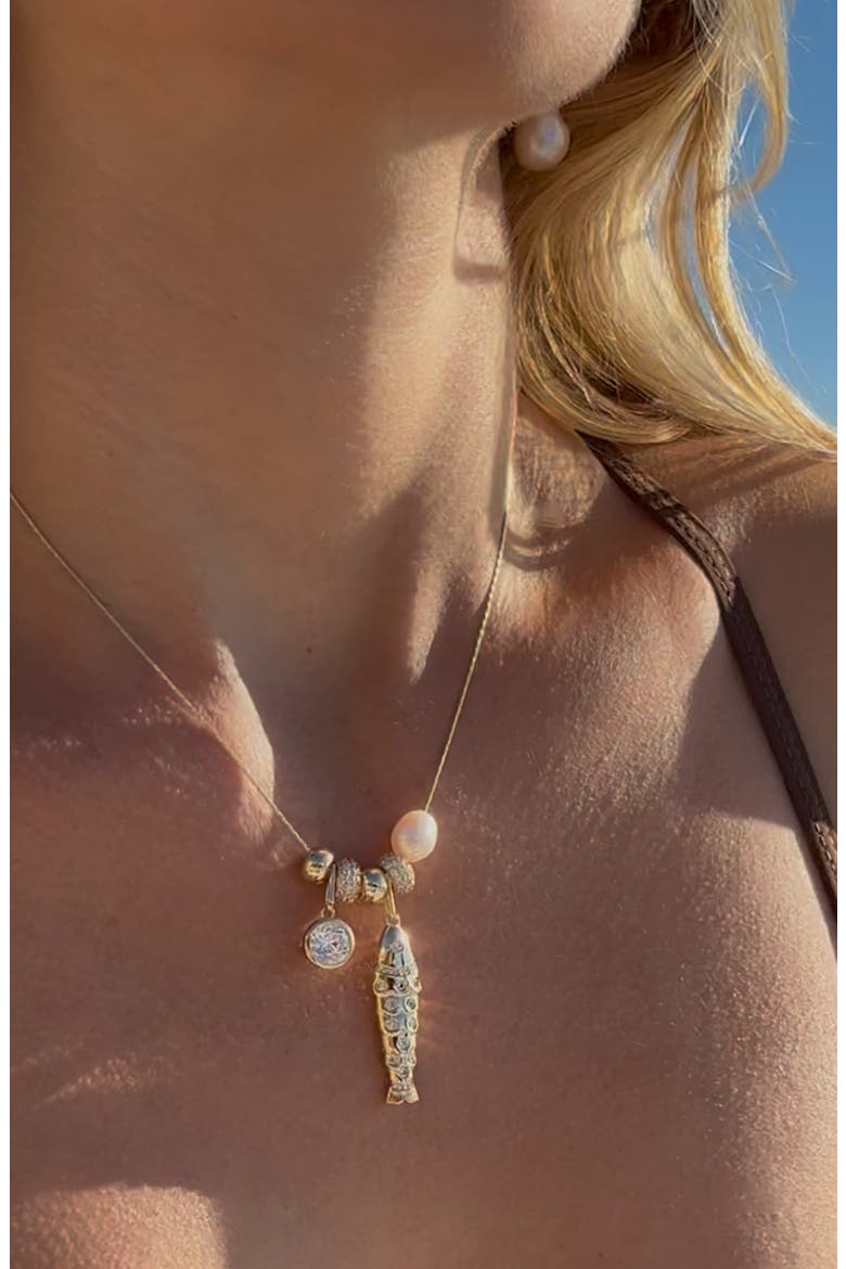 Goldie Soirée Necklace, Alternate, color, 14K GOLD PLATED