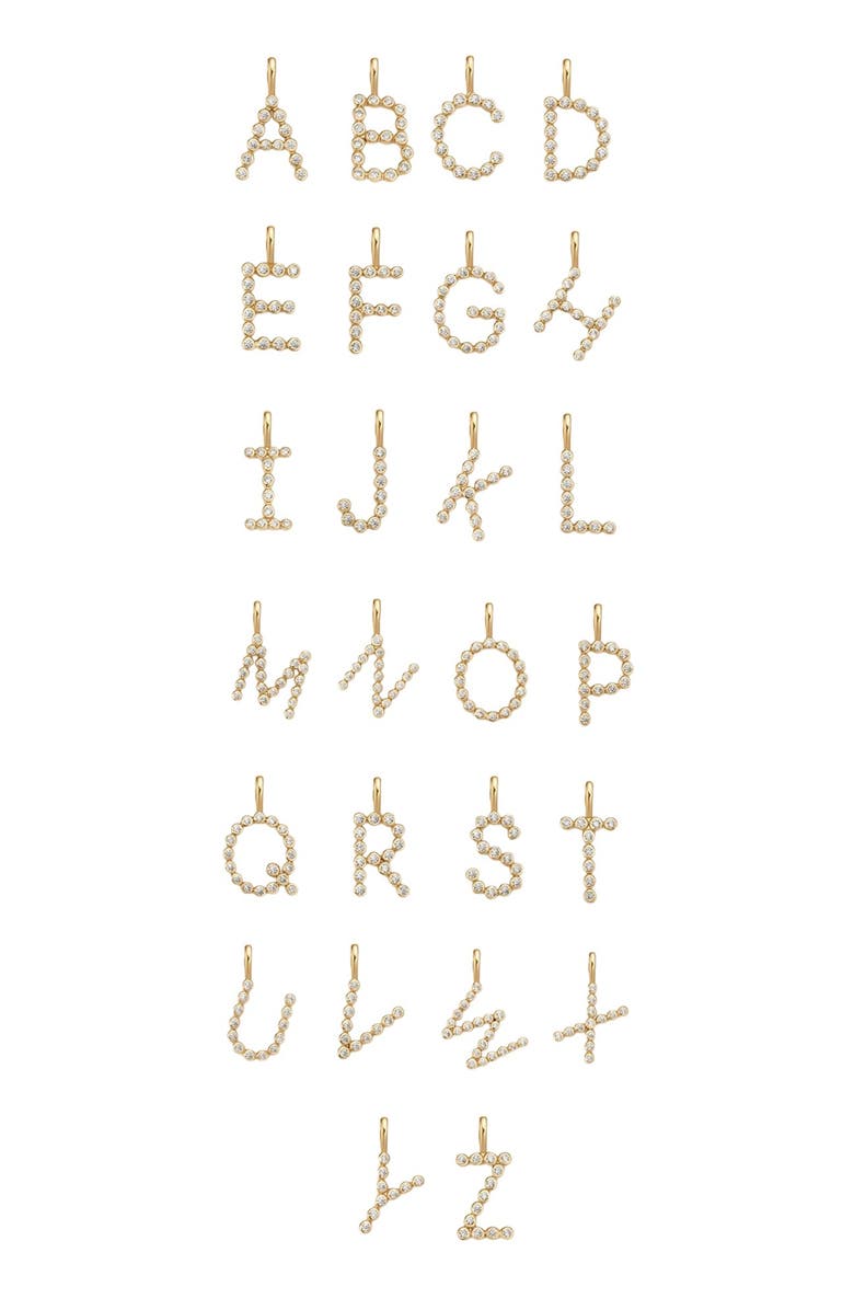 MADE BY MARY CZ Poppy Initial Necklace, Alternate, color, Gold Vermeil Initial T