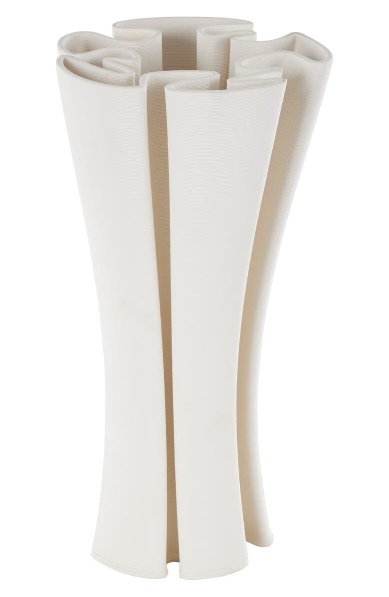 VIVIAN LUNE HOME Fluted Ceramic Vase, Main, color,