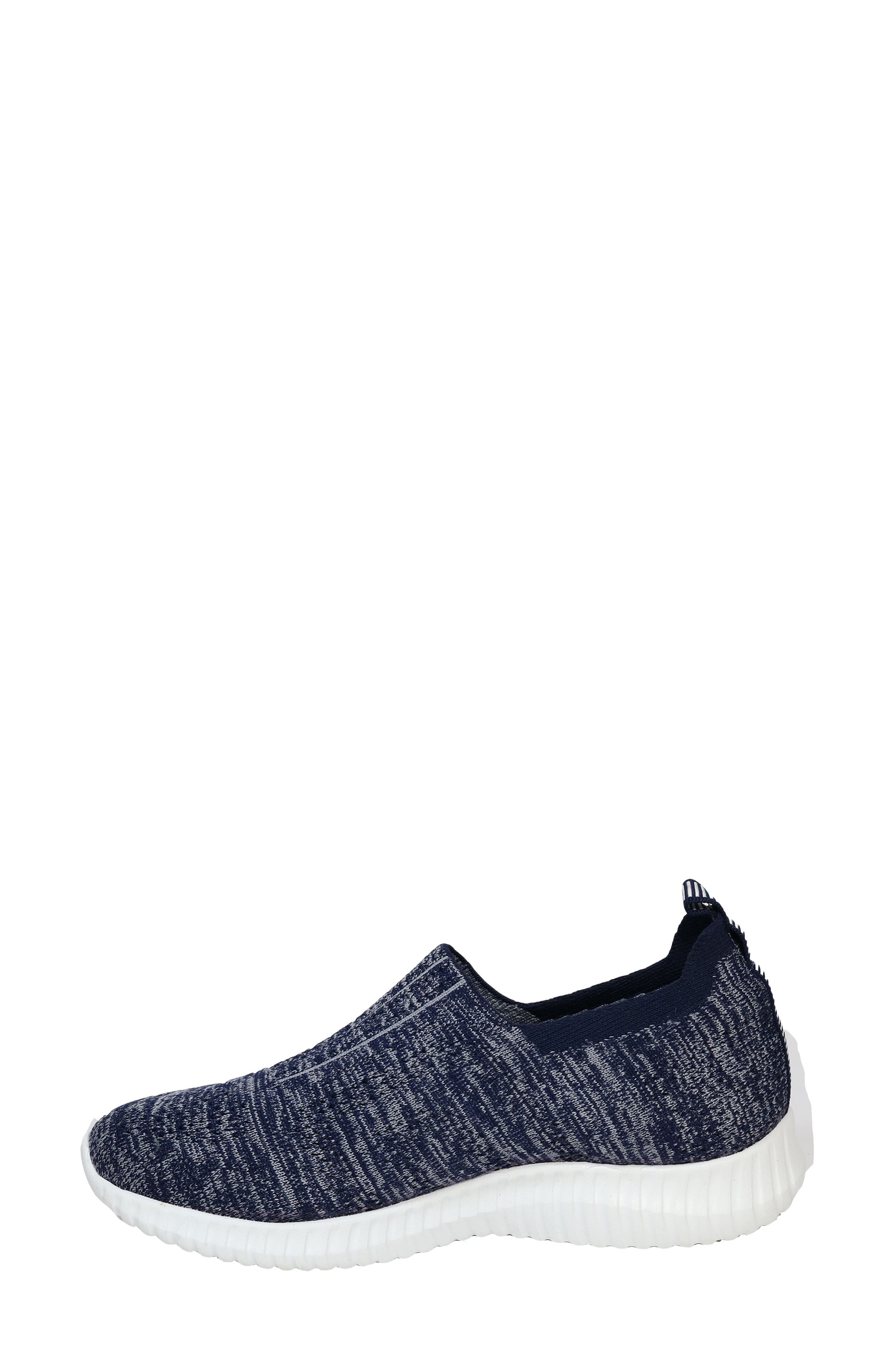 Melrose Stretch Knit Sneaker, Alternate, color, NAVY
