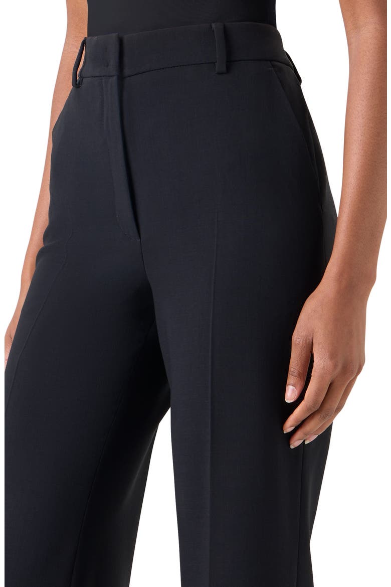 Florine Wide Leg Wool Blend Pants, Alternate, color, BLACK