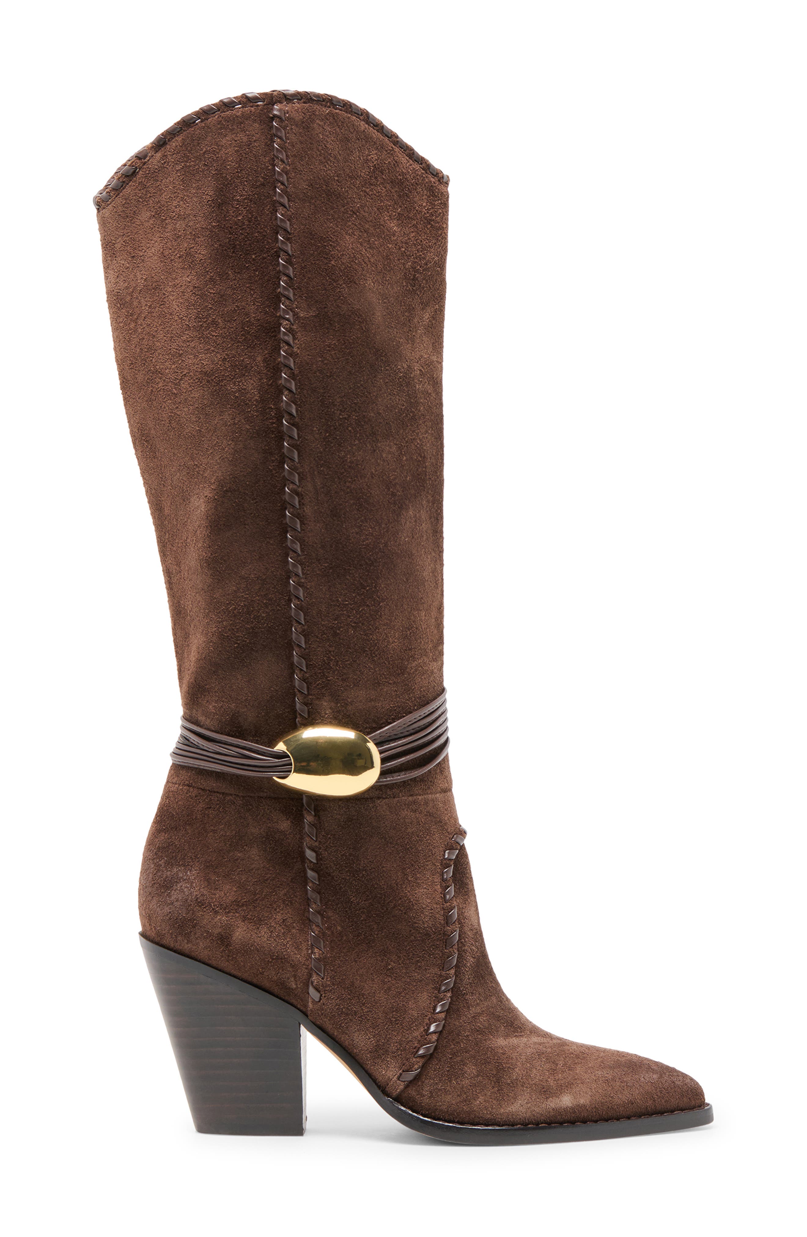 Dolce Vita Jody Knee High Boot, Alternate, color, Dark Brown Suede
