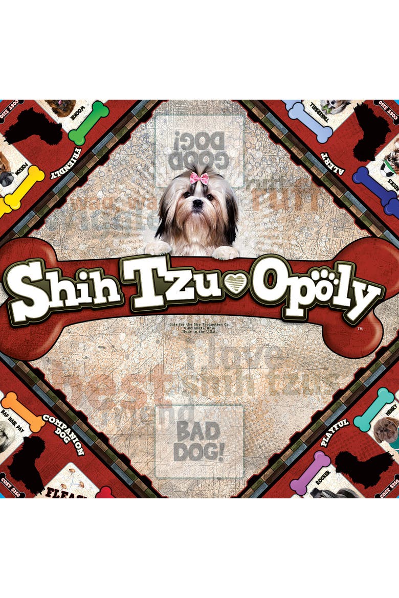 Shih-Tzu-Opoly Dog Themed Family Board Game, Ages 8+, Alternate, color, Multicolored