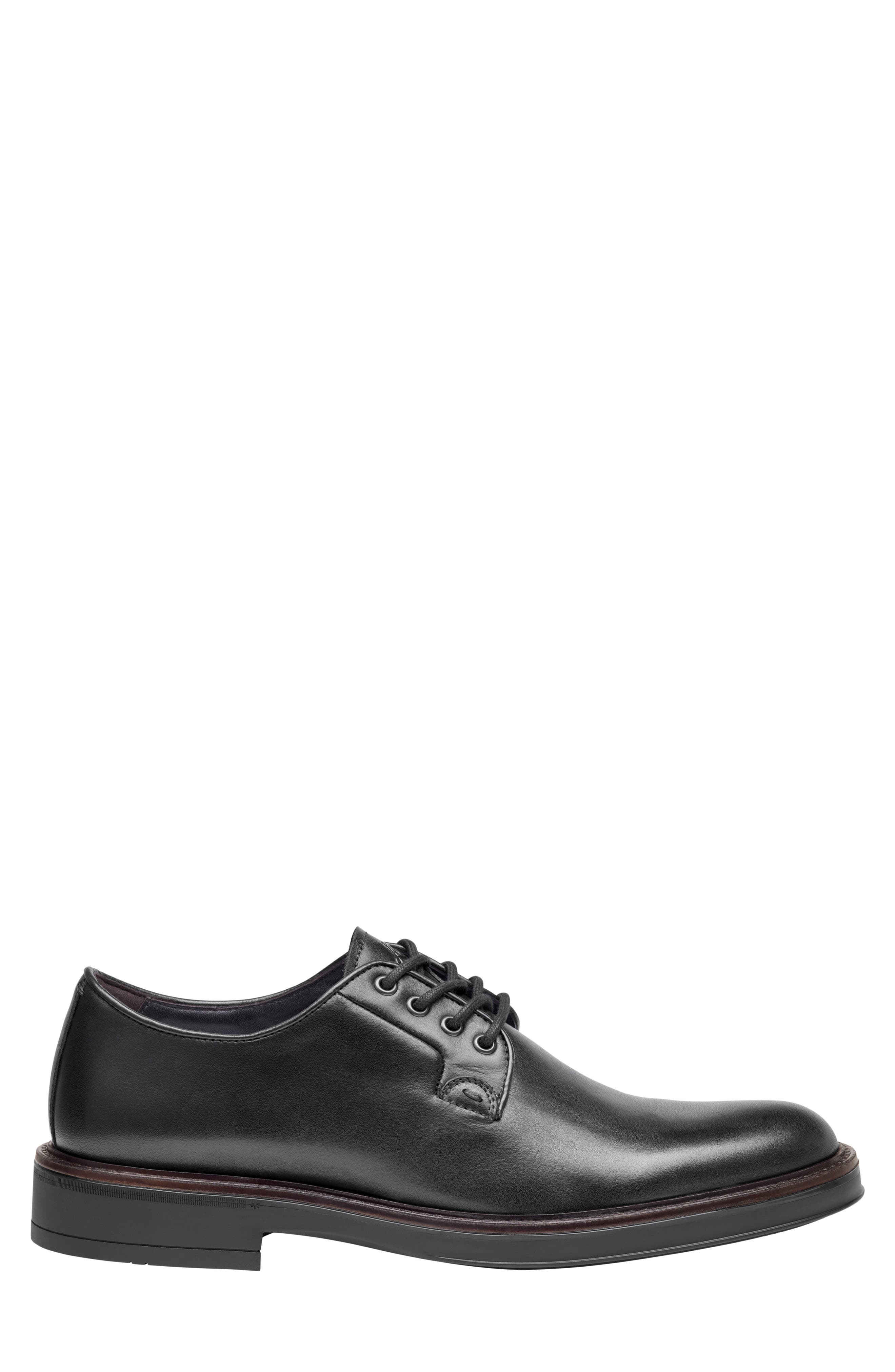 Brady Plain Toe Derby, Alternate, color, BLACK HAND-FINISHED FULL GRAIN