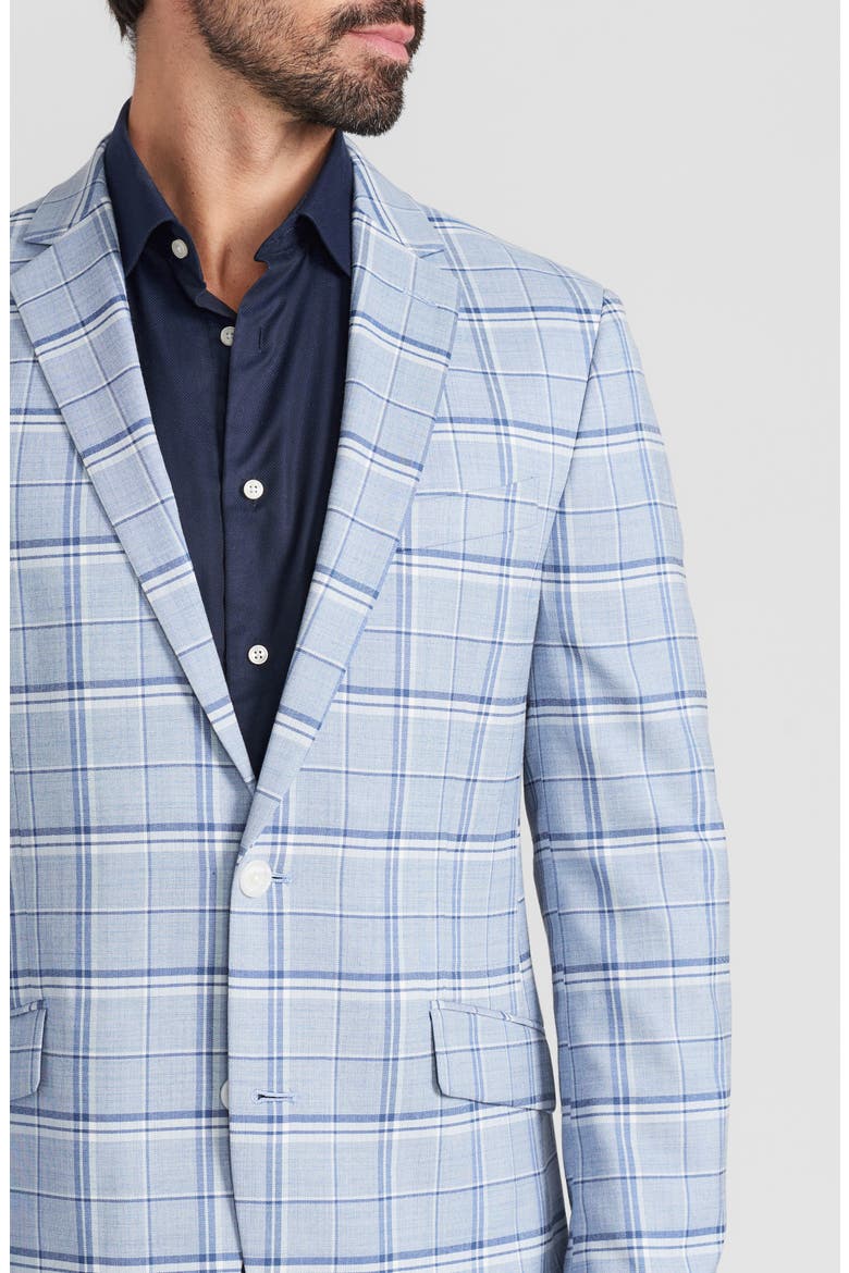 Plaid Sport Coat, Alternate, color, BLUE