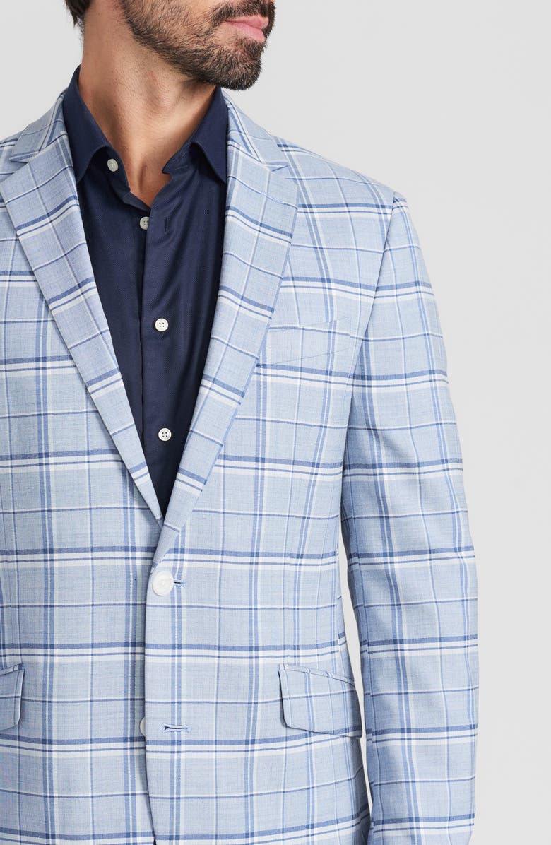 SAVILE ROW CO Plaid Sport Coat, Alternate, color, Blue