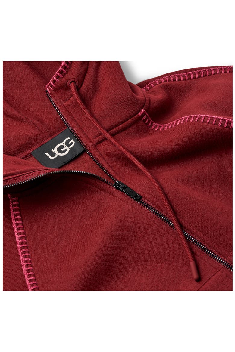 Classic Full Zip Hoodie, Alternate, color, COFFEE BERRY