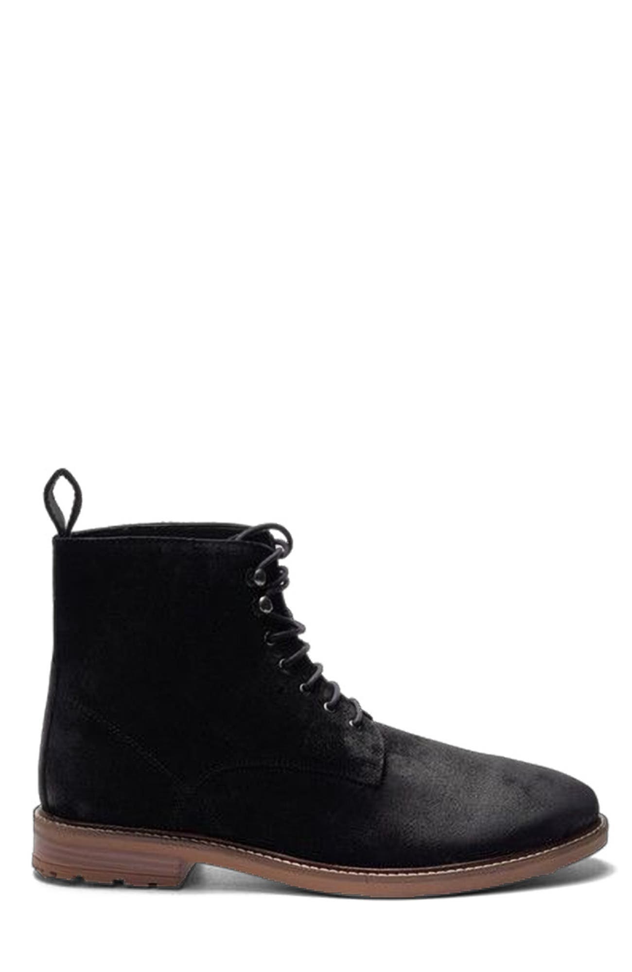 A. Veer Summit Lace-up Boot, Main, color, Black Leather