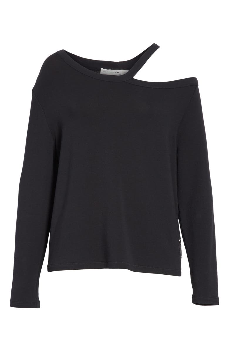 rag & bone/JEAN Sky One-Shoulder Top, Alternate, color,