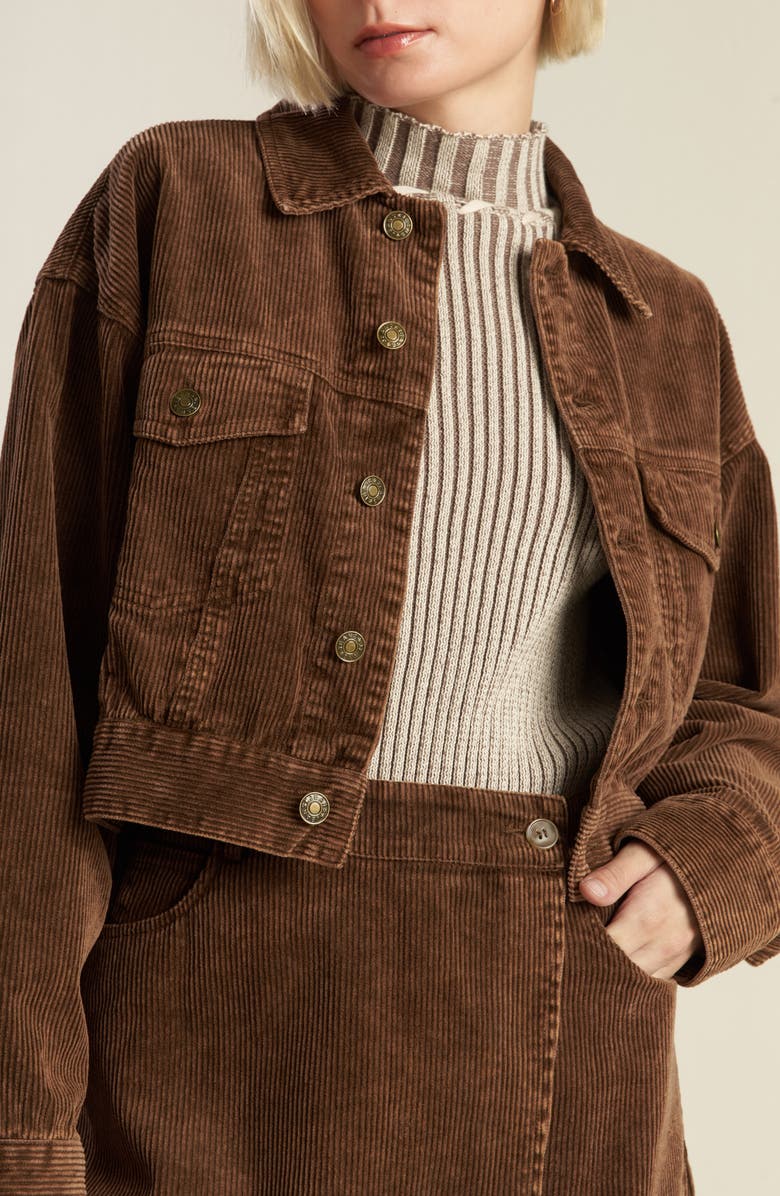 FREEMARKET Cotton Corduroy Jacket, Main, color, Brown