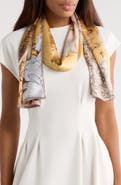 La Fiorentina Floral Print Silk Scarf