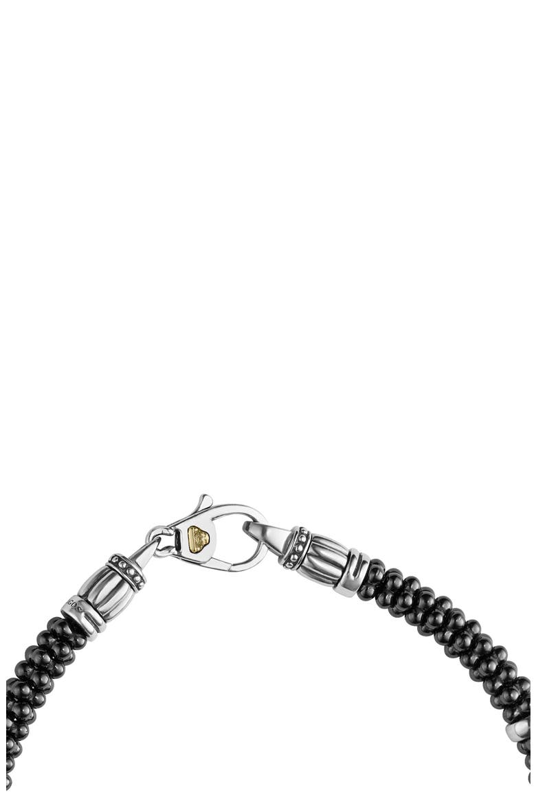 Black & White Caviar Bracelet, Alternate, color, BLACK