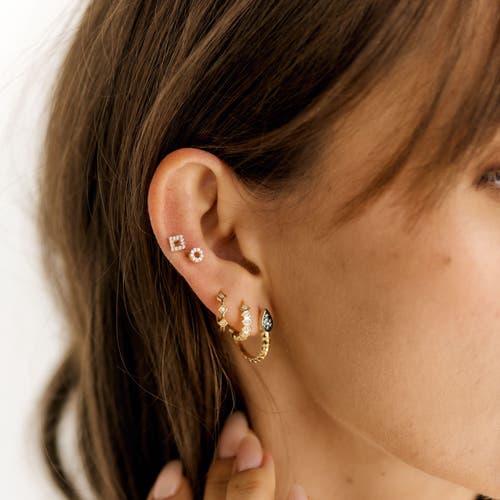 Mazin Jewels Hollow Studs