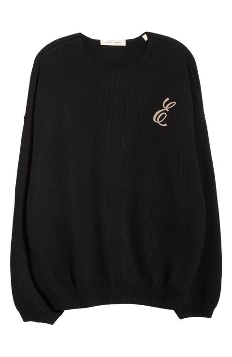 Waffle Knit Crewneck Sweater