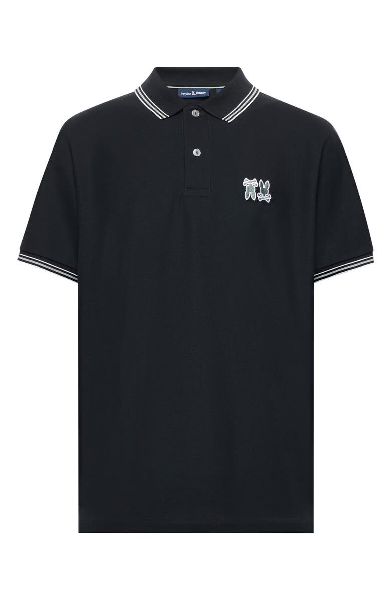 Psycho Bunny Archive Bunny Polo, Alternate, color, Black