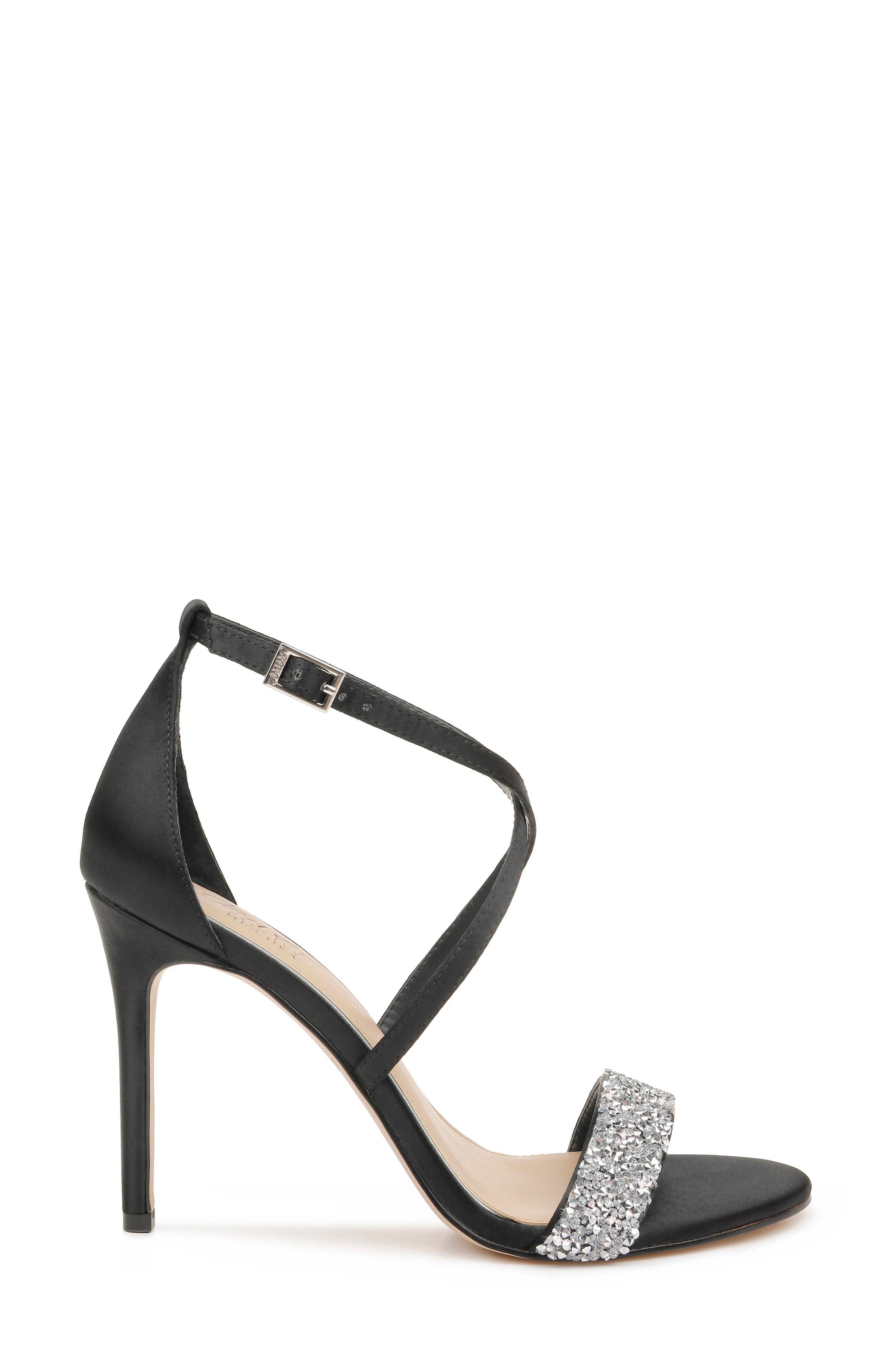 Jewel Badgley Mischka Nanna Embellished Sandal, Alternate, color, 