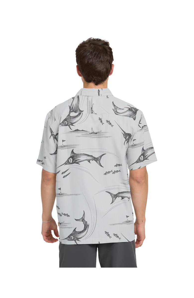 Quiksilver Waterman Fish On Short Sleeve Shirt, Alternate, color, High Rise